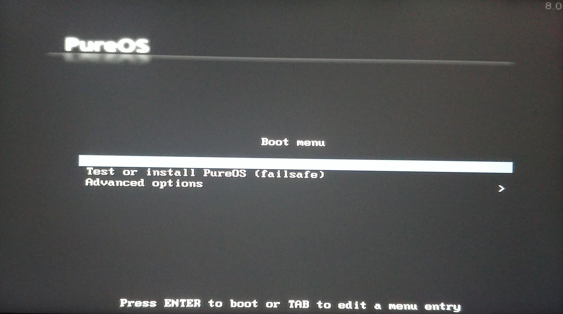 boot prompt options